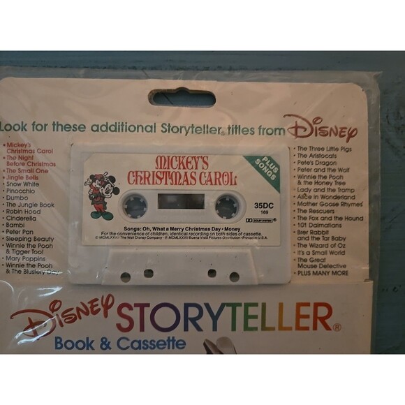 VTG Disneyland Vista Records 1980 Mickey’s Christmas Carol Book & Cassette - Picture 4 of 4